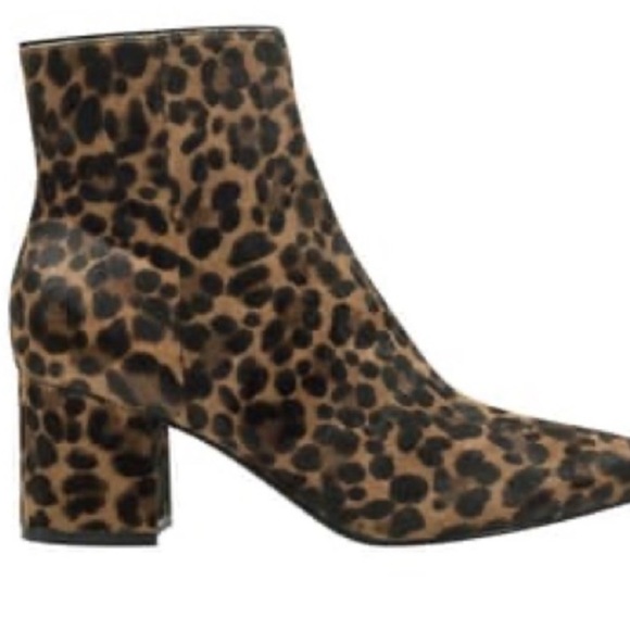 Marc Fisher LTD Animal print Jarli Genuine Calf Hair Bootie - Picture 1 of 7